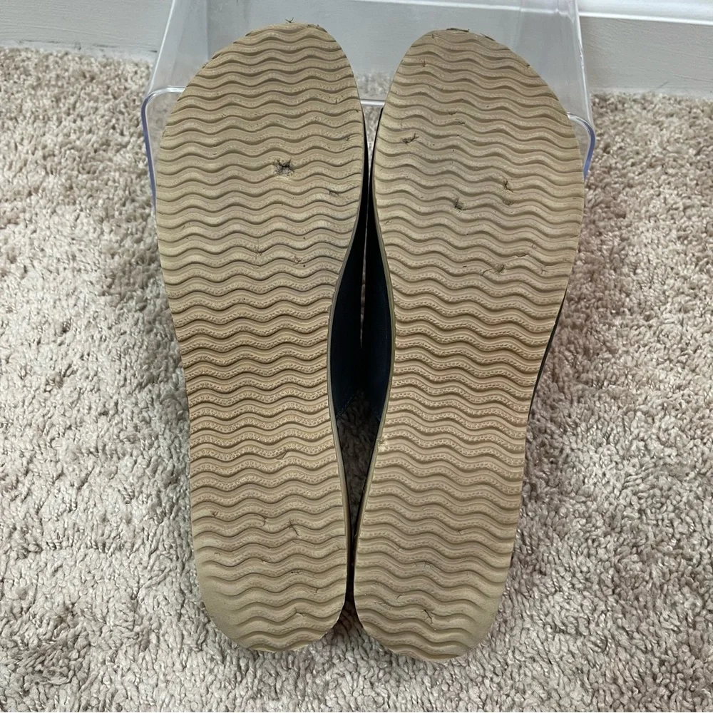 Eileen Fisher Size 11 Novel Black Leather Platform Wooden Clog Slide Sandals - Picture 6 of 16